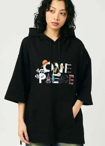 그라니프 ONE PIECE 원피스 빅 실루엣 반팔 후드티