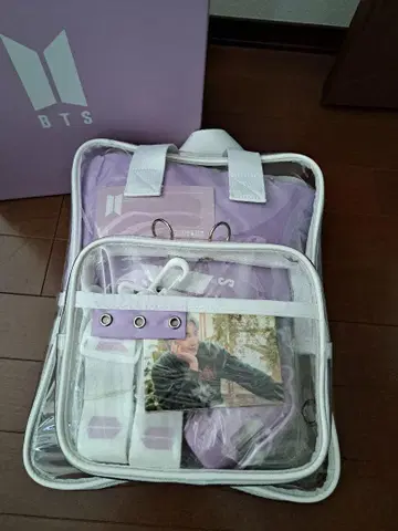 BTS 퍼플 클리어백 포토 카드 포함