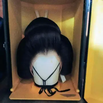 교토 가발 일본 의류용 헤어스타일 수납 케이스 포함