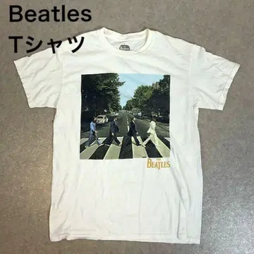 THE BEATLES 비틀즈 밴드T 티셔츠 반팔 화이트