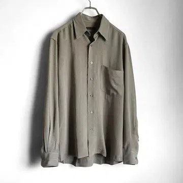 90s 홍콩산 도나 카란 뉴욕 레이온 셔츠
