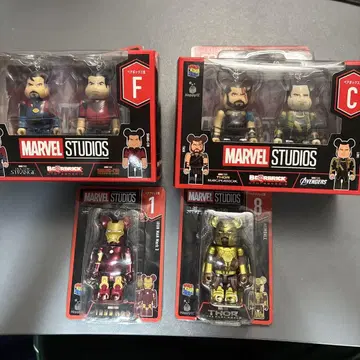 MARVEL STUDIOS 해피 복권 베어브릭 세트 C F 1 8세트