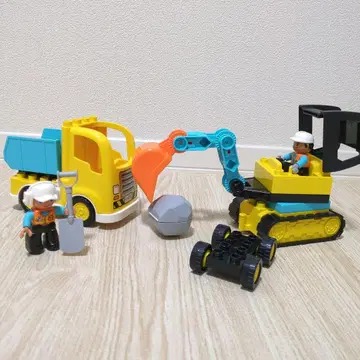 [ 인기 ] 레고 LEGO 듀플로 DUPLO 트럭과 셔블 자동차 사람