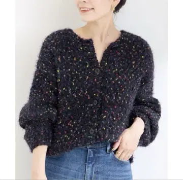 택 포함 새상품 B.C STOCK 포코포코얀 믹스 2WAY 가디건