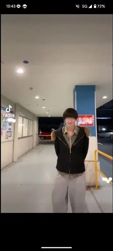 플리스 퍼 후드 자켓 L 블랙