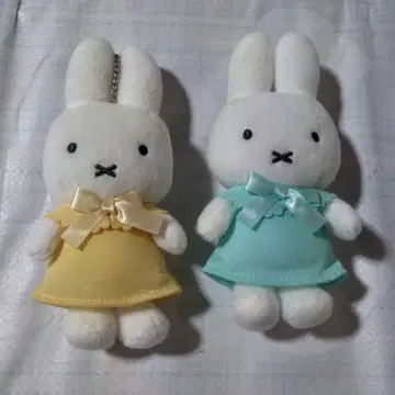 미피 컬러풀 마스코트 키체인 2개 세트