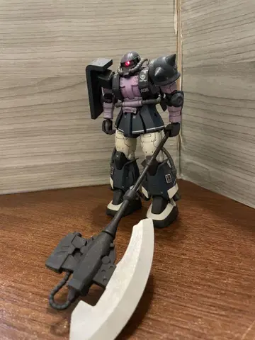 hg 자쿠 블랙 삼연성 정크 완성품