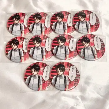 진격의 거인 히타 스쿨 카스트 캔뱃지 엘렌 10점