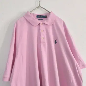 랄프 로렌 피케 셔츠 핑크 L