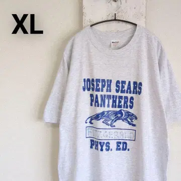 90s USA제 MURINA 티셔츠 그레이 칼리지 로고 프린트 XL