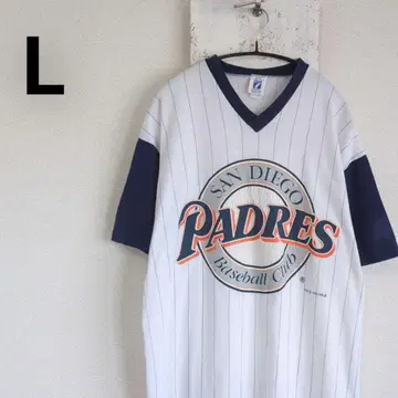 90s USA제 LOGO7 MLB 파드레스 T셔츠 화이트 L