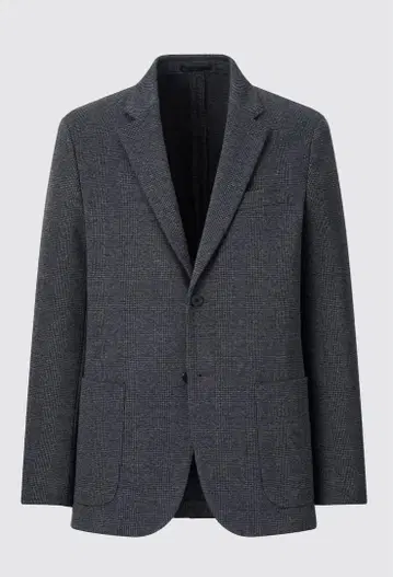 유니클로 UNIQLO 컴포트 2B 자켓 글렌체크 L