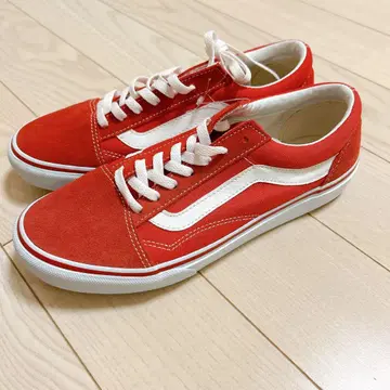 새상품 VANS 반스 올드스쿨 빨간색 26.5cm