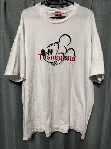 90s 빈티지 미키마우스 디즈니랜드 T셔츠 XL