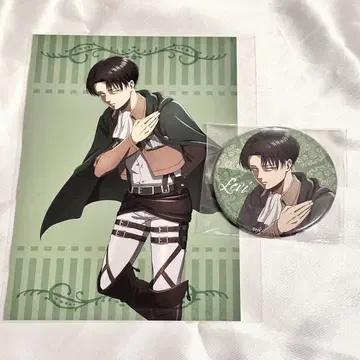 진격의 거인 복권 메이트 리바이 캔뱃지 엽서