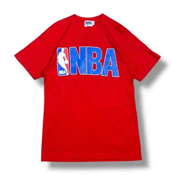 NBA 공식 빈티지 NBA 로고 T셔츠 90s 레드 M 사이즈