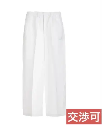 FEELS LINEN SLACKS WHITE 우에스기 슈헤이