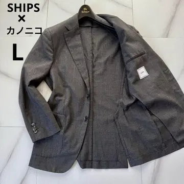 새상품급 SHIPS x 카노니코 테일러드 자켓 그레이 48 L 상당