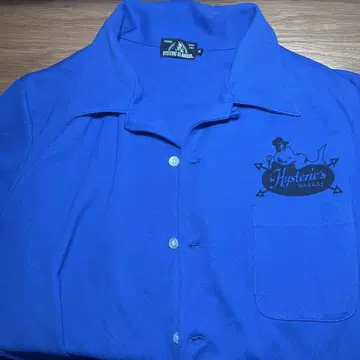 hysteric glamour 피케 셔츠 파랑