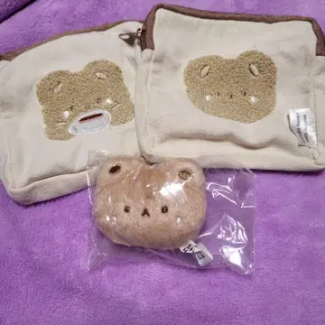 팜과 타르트의 복슬복슬 파우치와 폭신폭신 봉제 인형