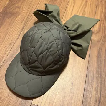 장미색 모자 퀼팅 CAP