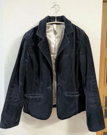 코듀로이 테일러드 자켓 다크 네이비