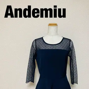 Andemiu 안데뮤 원피스 네이비 드레스 여성용