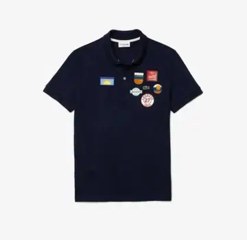 [ 미사용 새상품 ] LACOSTE 멀티 와펜 커스텀 피케 셔츠