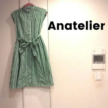 새상품급 아나텔리어 스트라이프 셔츠 원피스