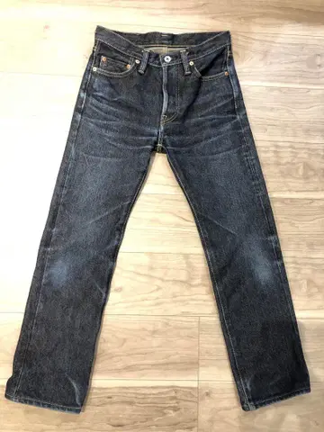 청바지 아이언 하트 21oz 엑스트라 헤비 셀비지 왼쪽 능 직물 모델
