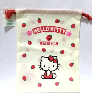 산리오 헬로키티 레트로 레어 키티&이치고 복주머니