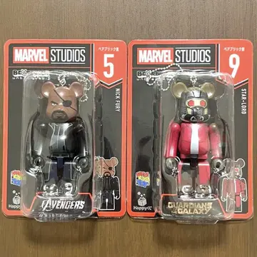MARVEL BE@RBRICK NICK FURY STAR-LORD