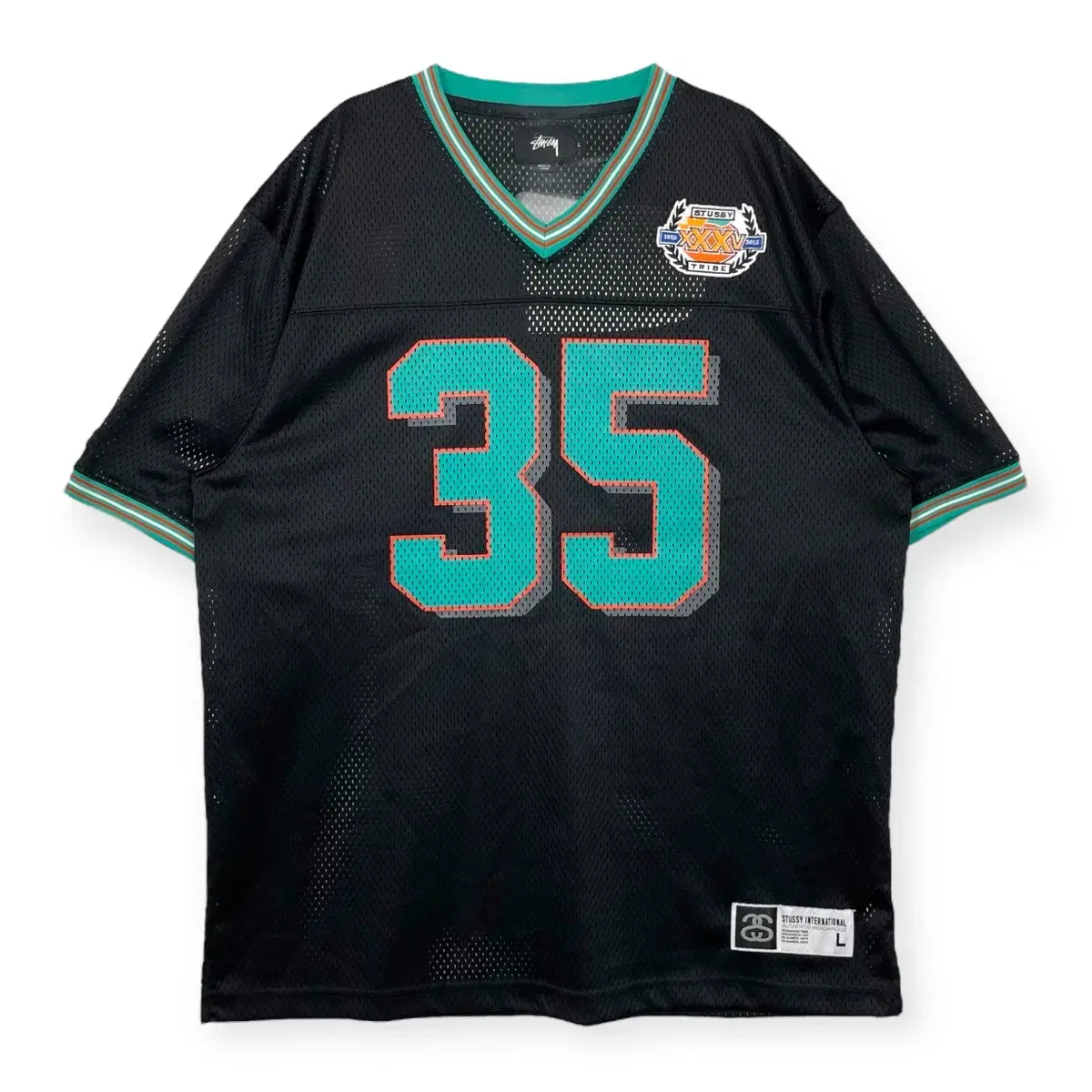 Stussy 35th Anniversary Mesh Football Jersey T-shirt on Bunjang