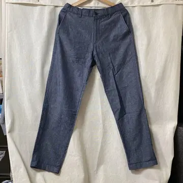 미사용 새상품 무료배송 UNIQLO 린넨 블렌드 이지 팬츠 S 블루