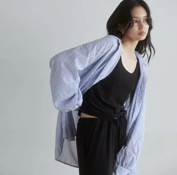 SeaRoomlynn 루즈 스트라이프 셔츠