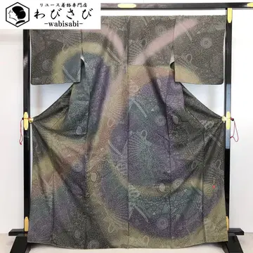 호몬기 도류염 센쥬 꽃덩굴 패턴 둔색 가드 가공 톨 사이즈 K-3559