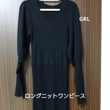 [ GRL ] 롱 니트 원피스