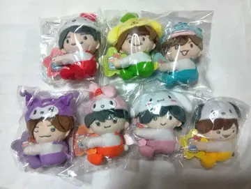 나니와단시 산리오 클립 마스코트 7개 세트