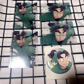 닌타마 란타로 픽처참 클리어 카드 시오에 분지로 카미애니 캔뱃지