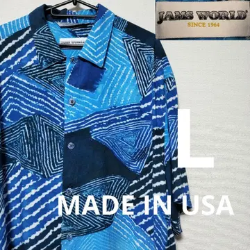 JAMS WORLD USA제 잼즈월드 알로하 셔츠 레이온 파랑