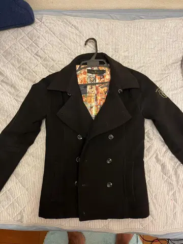 DOWBL 블랙 피 코트