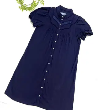 TSUMORI CHISATO 츠모리치사토 밴드 카라 셔츠 원피스