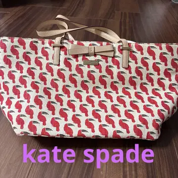 레어 kate spade 케이트 스페이드 토트백 플라밍고 보증서 포함