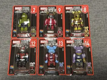 Happy 복권 BE@RBRICK MARVEL 베어브릭상 6점 묶음 판매