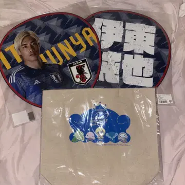 이토 준야 굿즈 세트 (부채, 토트백)