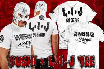 신일본 프로레슬링 BUSHI x L I J 티셔츠 2024 로스인고