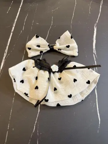 LABUBU 러블리 17cm 옷 갈아입기 포근한 드레스 리본 2종 세트