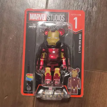 MARVEL 베어브릭 1 아이언맨 마크 3 해피 복권