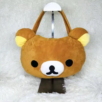 레어 새상품급 리락쿠마 페이스 핸드 백 봉제 인형