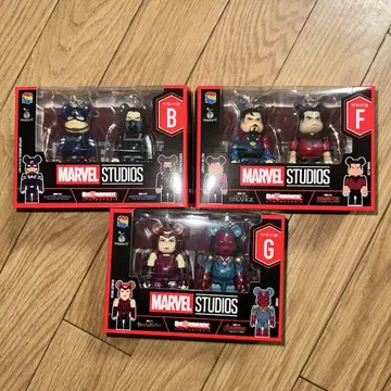 MARVEL STUDIOS 큐브릭/베어브릭 3체 세트